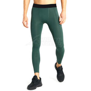 Legging Homme Professionnel de Fabrication de Haute Qualité, Taille Élastique Réglable, Spandex/Polyester, Longueur Entière, Dernier Design - Product Image 1
