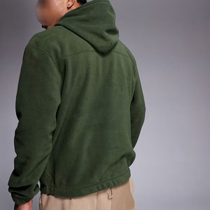 เสื้อฮู้ดดี้ทรงบ็อกซี่สำหรับผู้ชาย ผ้าคอตตอน 100% สวมใส่สบาย เหมาะสำหรับวิ่งและเล่นกีฬา สีพื้นเรียบง่าย - Product Image 5