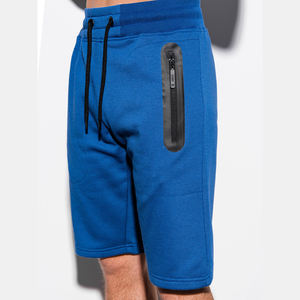 Pantalones cortos de chándal con logotipo de marca personalizado de alta calidad, pantalones cortos de diseñador sólidos hasta la rodilla con dobladillo crudo de lana de algodón esencial de peso pesado - Product Image 2