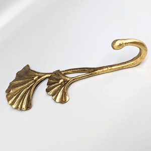 <b>Wall</b> <b>Mount</b> Hook Kitchen Modern Ginkgo Leaf Decorative Self Adhesive <b>Bathroom</b> Clothes Display <b>Towel</b> Metal Door & <b>Wall</b> Coat Hooks - Product Image 4