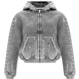 Nouveau sweat à capuche d'hiver pour femmes, poids lourd, design personnalisé avec strass, sweats à capuche - Product Image 3