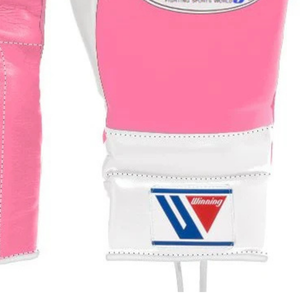 Winning <b>Lace</b> Up Boxing <b>Gloves</b> Pink White Genuine Leather Womens Boxing Training Sparring Fight <b>Gloves</b> Lightweight 8oz 10oz 12oz - Product Image 4