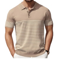 Chemises décontractées pour hommes en coton 100% de haute qualité, tissu tricoté anti-plis 240g, broderie et logo personnalisés, manches courtes