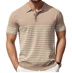 Alta calidad 100% algodón hombres para Polos tela de punto antiarrugas diseño de bordado personalizado nuevo patrón de impresión al por mayor - Product Image 2