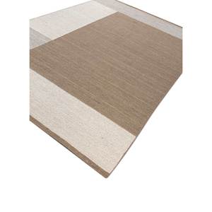 พรมทอมือลายเรขาคณิตสีเบจและสีน้ำตาล รูปทรงสี่เหลี่ยมผืนผ้า ขนาดใหญ่ 9x12 ฟุต สำหรับใช้ในบ้าน ทำด้วยมือ รุ่น Hwl-204 พรมปูพื้นห้อง - Product Image 2