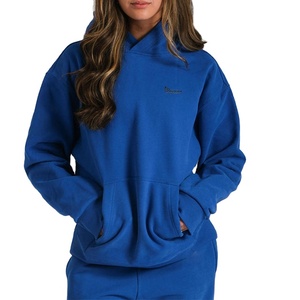 Conjunto Deportivo Unisex de 2 Piezas para Primavera, Mezcla de Algodón, Sudadera con Capucha y Pantalones Deportivos, Ropa Deportiva Informal para Gimnasio y Running, con Logotipo Personalizado - Product Image 4