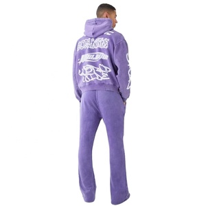Vente en gros de survêtements personnalisés de haute qualité pour hommes personnalisés bouffée imprimée vêtements de mode décontractés survêtement pour hommes | TIV-WT-86 - Product Image 2