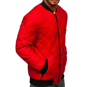 แจ็คเก็ตพัฟเฟอร์ผู้ชายแบบเบา ดีไซน์ตามสั่ง OEM ลายควิลท์เพชร สำหรับฤดูหนาว อุ่น ระบายอากาศ กันลม ผลิตจากโพลีเอสเตอร์ สไตล์ลำลอง - Product Image 5