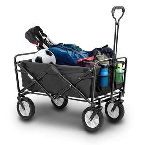 Portable Stainless Steel & Aluminium Folding <b>Cart</b> <b>for</b> Outdoor Camping Shopping Storage & <b>Tool</b> Transport Supports up to 70Kg - Product Image 1