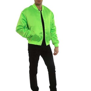 Veste bomber en toile pour homme, coupe classique, col montant, respirante, légère, boutonnée, style universitaire, baseball - Product Image 4