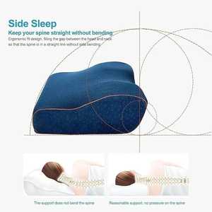 Ergonomic Modern Memory Foam Pro Neck <b>Pillow</b> Unique <b>Curve</b> Anti-Bacteria Customizable Design for Improved Posture Custom Support - Product Image 6