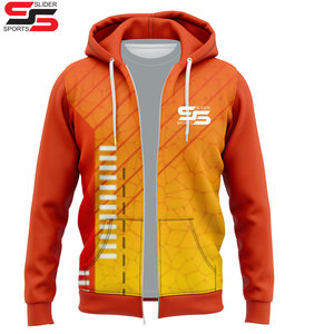 Diseño sublimado personalizado su marca LOGO hombres mujeres Casual Sudadera con capucha Top 3D Color cremallera calle personalidad sudadera ropa personalizada - Product Image 1