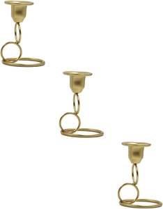 Fancy Design Metal Gold Tapered <b>iron</b> Candlestick Living Room Decoration Creative <b>Crafts</b> <b>Iron</b> Candlestick set of 3 - Product Image 5