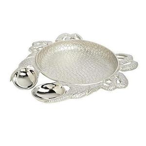 Silver Finished Hammered Finest Quality <b>Chip</b> & Dip <b>Tray</b> Metal Decorative Casted Aluminium Fruit Bowls for Home Use Polished - Product Image 4