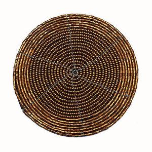 Posavasos elegantes hechos a mano con cuentas de cristal marrón y atractivos tapetes bordados, almohadillas y tapetes de nuevo diseño de la India - Product Image 1