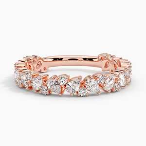 Anillo de Eternidad de Moda para Mujer, Oro Sólido de 14K, Chapado en Rodio, Certificado IGI, Diamante Cultivado en Laboratorio de Corte Ovalado, 0.70 Ct, Anillo de Boda - Product Image 3