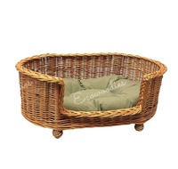 Bester Preis Umwelt freundliches natürliches Schlafen Entspannendes Rattan-Tier gewebtes Haustier Geflochtenes Hunde bett Handgemachtes Luxus-Katzen hunde bett für Haustiere