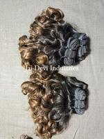 Extensions de cheveux humains bouclés indiens Remy double trame, 100g, boucles rebondissantes, pour tissage