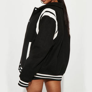 Nouveau design Varsity Jackets Sports Baseball Jacket Nouveaux vêtements de mode élégants Vestes Letterman à manches en cuir pour femmes - Product Image 4