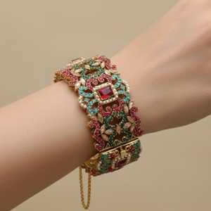 Venta Directa de Fábrica, Conjuntos de Brazaletes de Vidrio Redondos, Conjuntos de Churiyan Religiosos Islámicos para Mujeres Adultas, Joyería India - Product Image 3