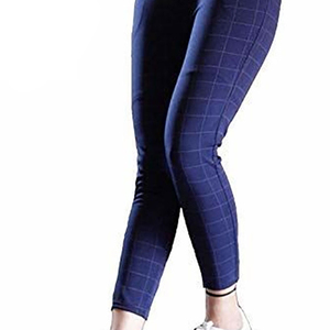 กางเกงเลกกิ้งแฟชั่นดีไซน์ใหม่สำหรับผู้หญิงกางเกงยืดเอวกลางพิมพ์ลายทางสีชมพูสำหรับใส่ออกกำลังกายเล่นฟิตเนส - Product Image 5