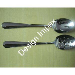 Juego de Cucharas de Acero Inoxidable Pulido, Juego de Cubiertos de Primera Calidad, Juego de Cucharas de Metal con Impresión Personalizada, Juego de 2, Última Llegada - Product Image 1