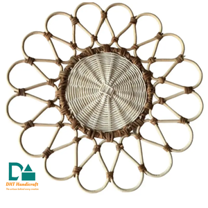 Plastic Free Handmade <b>Rattan</b> Bamboo Placemats Eco Dining <b>Table</b> Mats - Product Image 1