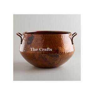 Jardinières de forme ronde au design moderne pour la décoration de jardin, pots à fleurs en cuivre antique de la plus haute qualité - Product Image 4