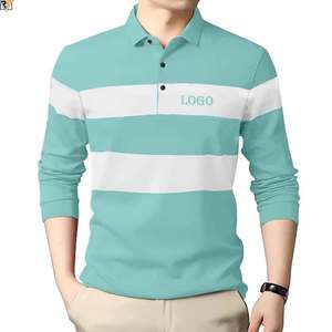 Polos à panneaux coupés et cousus Couleurs de panneaux personnalisés 280GSM T-shirts en coton de haute qualité Fabricant OEM Chemises à prix de gros - Product Image 1