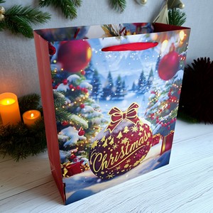 CS24 nuova borsa regalo natale borsa regalo Santa Claus borsa regalo squisito sacchetto di carta di natale - Product Image 4