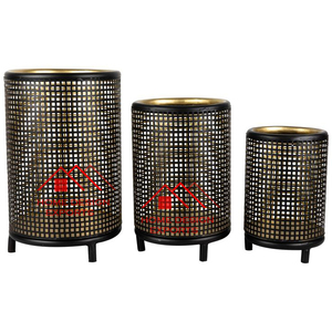 Dernière pièce maîtresse décorative de table design vente chaude 2024 maille design plaqué or - Product Image 1