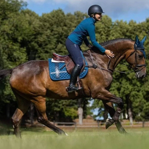 Almohadilla de sillín multiusos personalizada de alta calidad, cómoda doma inglesa, equipo de equitación hecho con relleno de algodón y poliéster - Product Image 6