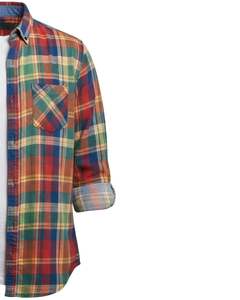 Camisa a Cuadros para Hombre, Manga Larga, Estilo Casual de Franela, Multicolor Rojo Azul Verde Amarillo, Fabricación Personalizada al por Mayor - Product Image 4