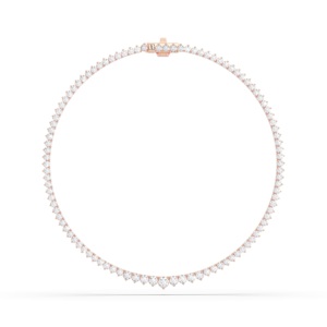 Collier Tennis en Diamant Rond Moissanite E-F/VVS 9.00 Carat 16.00 Pouces en Platine Pour Femme - Product Image 2