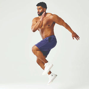 Pantalones cortos deportivos medianos de alta calidad 2025, ajuste Regular, cintura elástica, 70% algodón, 30% poliéster reciclado, forro polar francés Terry - Product Image 3