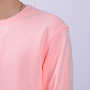 Jersey OEM de alta calidad para hombre, sudaderas con capucha personalizadas de algodón con cuello redondo en blanco de felpa teñida lisa, Sudadera con cuello redondo al por mayor - Product Image 4