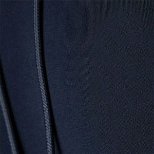 Conjunto de sudadera con capucha y pantalones deportivos de forro polar azul marino para hombre, corte ajustado, informal, atlético, para entrenamiento, con cintura y puños elásticos - Product Image 6