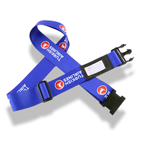 Cordons de cou en polyester personnalisables avec porte-badge pour bureau, école, sécurité, sangle de cou détachable, enrouleur de badge, porte-clés