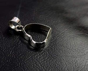 10k or 925 argent Sterling pendentif en forme de coeur 10mm lunette avec cendres résine remplissage blanc réglage pierre souvenir breloque bijoux - Product Image 3