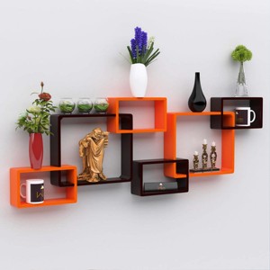 ชั้นวางของไม้ลอยสำหรับเก็บกระถางดอกไม้ศิลปะบนผนังที่สวยงาม-ซื้อเลย! - Product Image 4