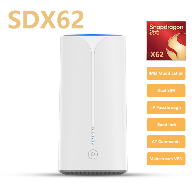 MISECTEL M01K43 SDX62 Ax3000 5G VPN Router Dual Band Sim Card Slot with 128 Users Firewall Function New Product 5G Router