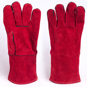 Protection Gants de soudage en cuir de sécurité dernière arrivée haute qualité nouveau style protection des mains en cuir synthétique Gants de soudage - Product Image 1