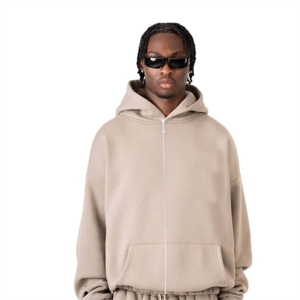 Sudadera con capucha de gran tamaño con cremallera completa: cálida y duradera, perfecta para capas durante el clima frío y ropa informal - Product Image 2