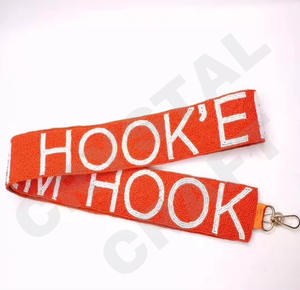 Correa de monedero con cuentas de Star Aggies, correas de bolso de cuentas de semillas de oro blanco personalizadas, correa de cuentas personalizada para bolsos - Product Image 6