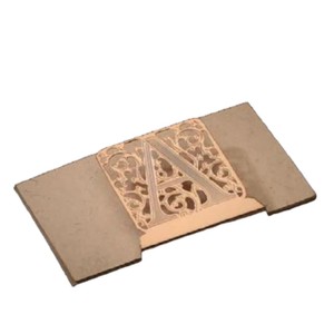 Alphabet Design Card Stand Table Decoration Shiny Gold Color Card Stand Holder Modern Card Stands at Affordable Price - Product Image 1