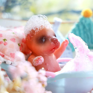 Babeside 4.5 "yumuşak tombul gerçekçi Piggy modeli oyuncak Mini 12cm sıkı gerçekçi silikon hayvanlar için yeniden doğmuş bebekler çocuklar - Product Image 4