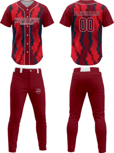 100% Polyester Customized Men Baseball Jersey Uniform Design Your Own Baseball Uniform For Sale - Product Image 1