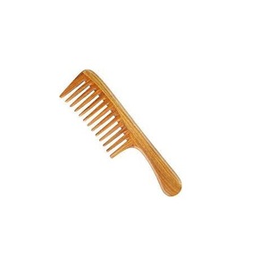 Peine de Madera de Acacia Natural Hecho a Mano, Estilo Clásico, Nuevo, para Salón de Belleza, Peine de Madera Natural para el Cabello con Dientes Anchos y Mango - Product Image 4