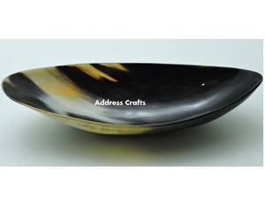 Venta caliente y platos de cuenco de cuerno Natural hechos a mano personalizados de alta calidad para uso en el hogar, Hotel y restaurante, vajilla - Product Image 1