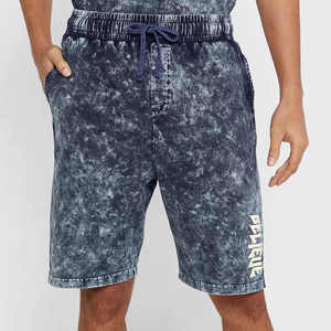 Custom Logo Summer Tracksuit Set 300 GSM Washed 100% Cotton T-Shirt <b>Shorts</b> with Silk Screen Printing - Product Image 5